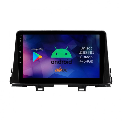 Roximo RM-2332 4/64 ГБ для Kia Picanto III 2017-2022 на Android 12.0