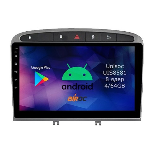 Roximo RM-2901 4/64 ГБ для Peugeot 308 I, 408 2007-2017 на Android 12.0