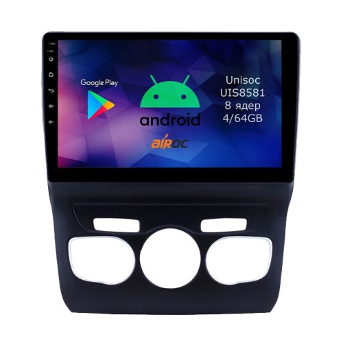 Roximo RM-2906 4/64 ГБ для Citroen C4 II 2010-2017 на Android 12.0