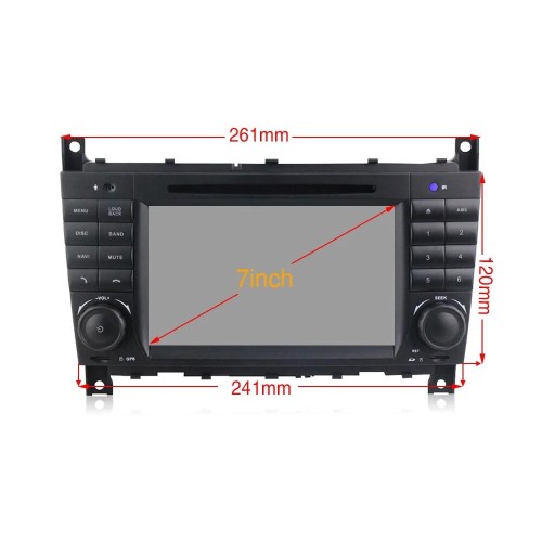 Штатная магнитола CarMedia MKD-M790-P30 для Mercedes C-klasse (W203), CLC-klasse, G-klasse (W463), CLK-klasse (W209) 2004-2012 на Android 10.0