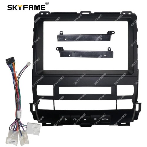 Штатная магнитола CarMedia SF-9696-1-D (с кнопками) для Toyota Land Cruiser Prado 120 2002-2009 low на Android 10.0