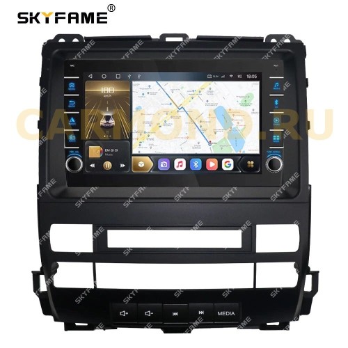 Штатная магнитола CarMedia SF-9696-1-Q (с кнопками) для Toyota Land Cruiser Prado 120 2002-2009 low на Android 10.0