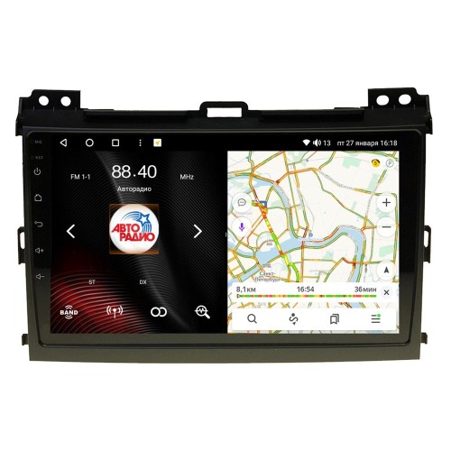 Штатная магнитола VAYCAR 0456-09VO8 8/128 ГБ для Toyota Land Cruiser Prado 120 2002-2009 на Android 10.0