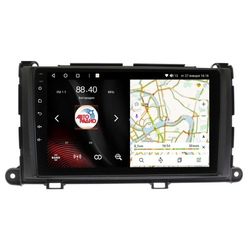 Штатная магнитола VAYCAR 1887-09VO8 8/128 ГБ для Toyota Sienna 2010-2014 на Android 10.0