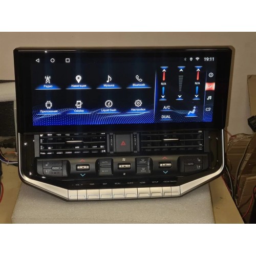 Штатная магнитола CarMedia KP-T1604 для Toyota Land Cruiser 200 2015-2021 (top) на Android 10.0