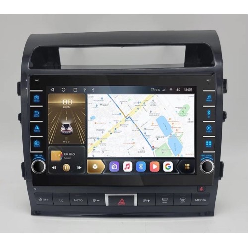 Штатная магнитола CarMedia SF-1620-3-A-P (с кнопками) для Toyota Land Cruiser 200 2007-2015 top на Android 10.0