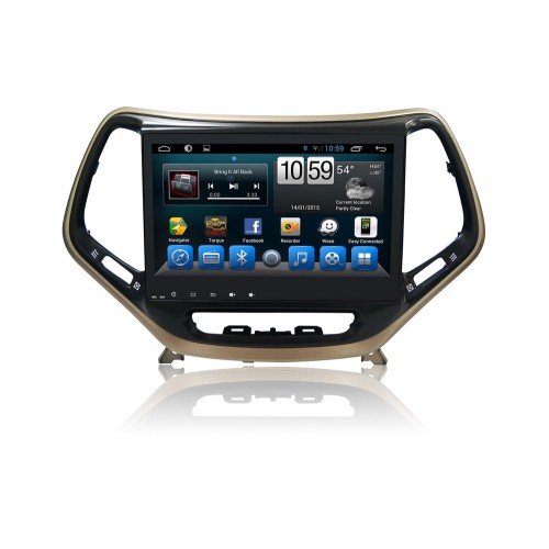 Штатная магнитола CarMedia QR-1057 для Jeep Cherokee IV (WK2) 2013-2017 на Android 6.0