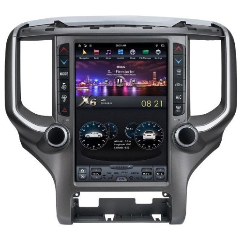 Магнитола Тесла CarMedia ZF-1265-DSP Tesla-Style для Dodge RAM 2020+ на Android 9.0