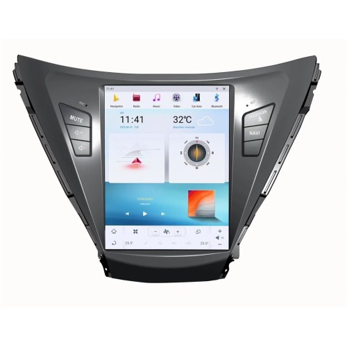 Магнитола Тесла CarMedia ZF-1153-Q6 Tesla-Style для Hyundai Elantra 2011-2012 на Android 11.0