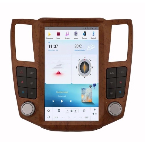 Магнитола Тесла CarMedia ZF-1278W-Q6 Tesla-Style для Lexus RX II 300, RX II 330, RX II 350 2003-2009 на Android 11.0