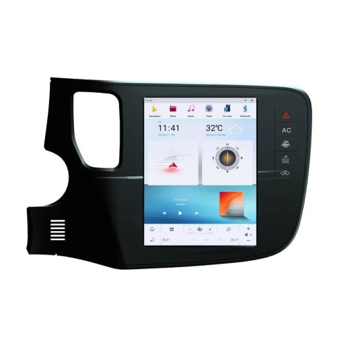 Магнитола Тесла CarMedia ZF-1109-Q6 Tesla-Style для Mitsubishi Outlander III 2013-2020 на Android 11.0