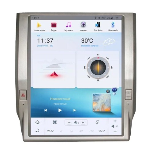 Магнитола Тесла CarMedia ZF-1260-Q6 Tesla-Style для Toyota Tundra II 2013+ на Android 11.0