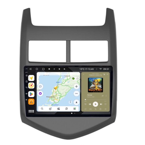 Штатная магнитола Wide Media MT9011QU PRO для Chevrolet Aveo 2011+ на Android 10.0