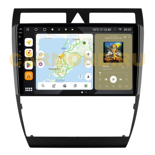 Штатная магнитола Wide Media MT9110QU PRO для Audi A6 1998-2004 на Android 10.0