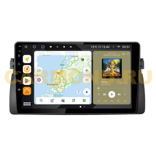 Штатная магнитола Wide Media MT9163QU PRO для BMW 3 (E46) 1998-2005 на Android 10.0