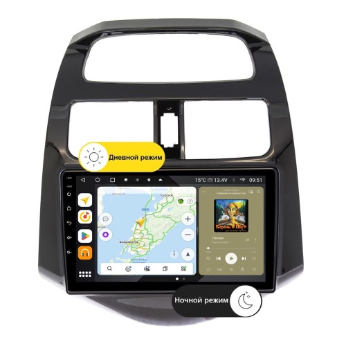 Штатная магнитола Wide Media MT9164QU PRO для Chevrolet Spark 2010+ на Android 10.0