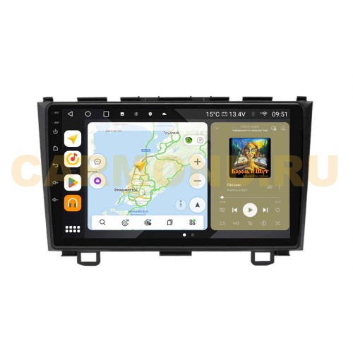 Штатная магнитола Wide Media MT009QU PRO для Honda CR-V III 2007-2012 на Android 10.0