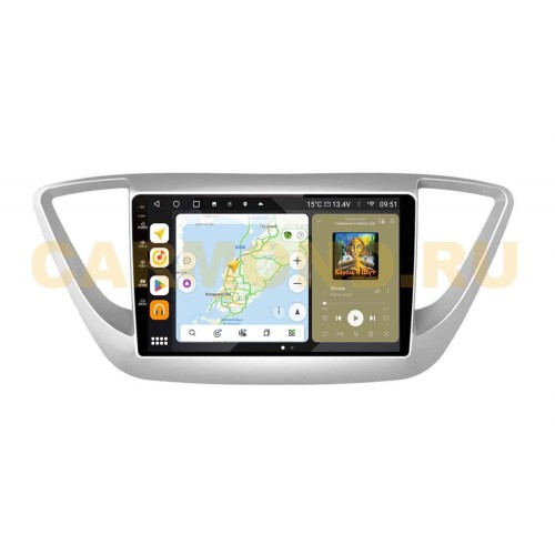 Штатная магнитола Wide Media MT766QU PRO для Hyundai Solaris II 2017-2020 на Android 10.0