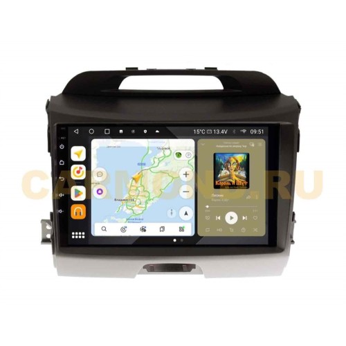 Штатная магнитола Wide Media MT9020QU PRO для KIA Sportage III 2010-2016 (для авто без камеры) на Android 10.0
