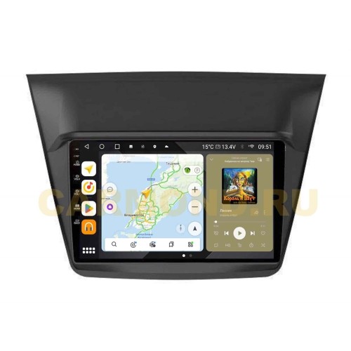 Штатная магнитола Wide Media MT094QU PRO для Mitsubishi L200 IV 2006-2015 на Android 10.0