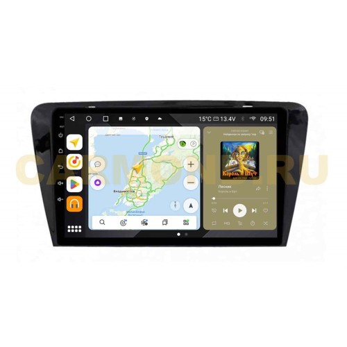 Штатная магнитола Wide Media MT3043QU PRO для Skoda Rapid 2012-2020 на Android 10.0