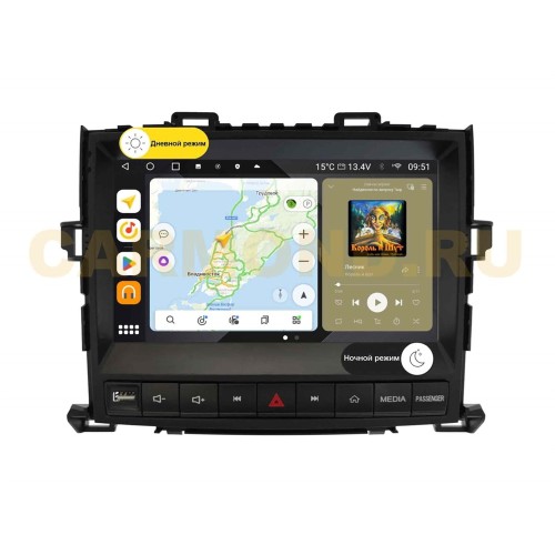 Штатная магнитола Wide Media MT9758QU PRO для Toyota Alphard II 2008-2014 на Android 10.0