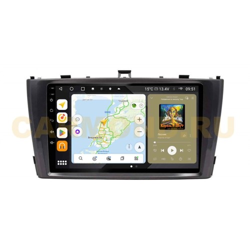 Штатная магнитола Wide Media MT1224QU PRO для Toyota Avensis III 2009-2015 на Android 10.0