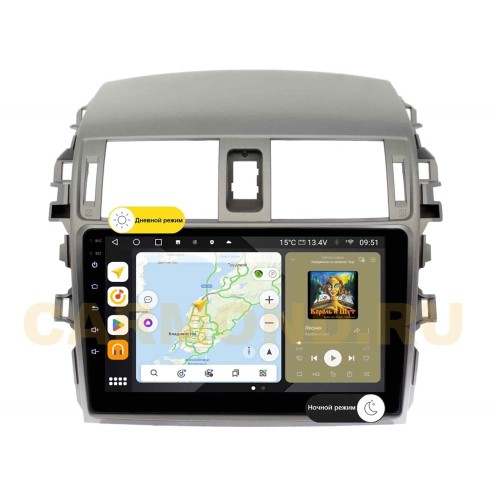 Штатная магнитола Wide Media MT9061QU PRO для Toyota Corolla X (E140, E150) 2006-2013 (левый руль) на Android 10.0
