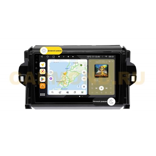 Штатная магнитола Wide Media MT9106QU PRO для Toyota Fortuner II 2015-2025 на Android 10.0