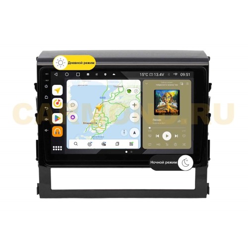 Штатная магнитола Wide Media MT9047QU PRO для Toyota Land Cruiser 200 2016+ (для авто без монитора) на Android 10.0