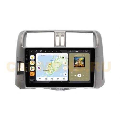 Штатная магнитола Wide Media MT9006QU PRO для Toyota Land Cruiser Prado 150 2009-2013 (для авто без усил) на Android 10.0