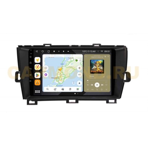 Штатная магнитола Wide Media MT9210QU PRO для Toyota Prius III (XW30) 2009-2015 (левый руль) на Android 10.0