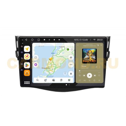 Штатная магнитола Wide Media MT018-9QU PRO для Toyota RAV4 (XA30) 2006-2013 на Android 10.0