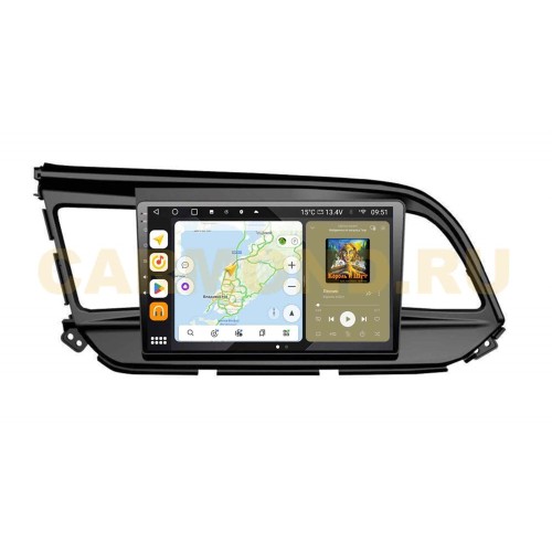 Штатная магнитола Wide Media MT1159QU PRO для Hyundai Elantra 2018+ на Android 10.0