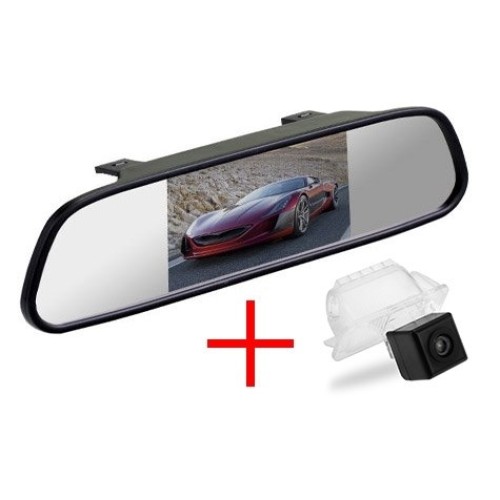 Зеркало + камера cam-014 для Ford Focus 2 хэтчбек (05-11) / Mondeo (07-14) / Kuga (08-12) / Fiesta (08-11) / S-Max (06-10)