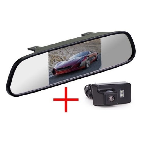 Зеркало + камера cam-108 для Peugeot 307 седан, 206, 207, 407 седан