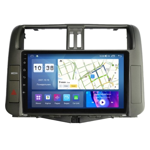 Штатная магнитола Штатная магнитола Parafar для Toyota Land Cruiser Prado 150 2009-2013 (авто с 3 кам.) на Android 11.0 (PF065LUX4FHD)