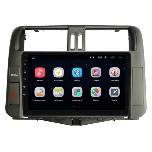 Штатная магнитола Parafar для Toyota Land Cruiser Prado 150 2009-2013 (авто с 3 кам.) на Android 10.0 (PF065LUX4Lite)