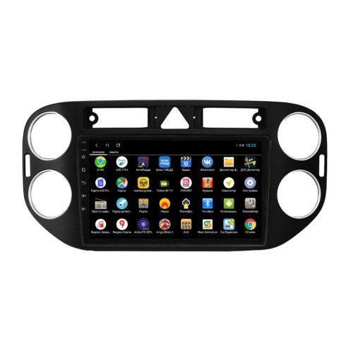 Штатная магнитола Parafar для Volkswagen Tiguan (2011-2017) цвет черный на Android 12.0 (PF488XHD)