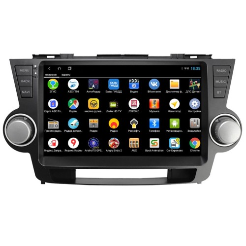Штатная магнитола Parafar для Toyota Highlander (U40) 2007-2013 на Android 12.0 (PF037XHD)