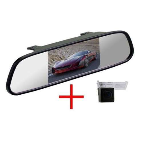 Зеркало + камера cam-074 для Peugeot 207CC, 308, 407, 3008, 307CC, 408