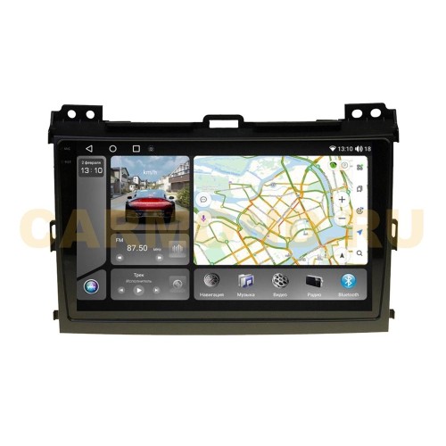 Штатная магнитола VAYCAR 0456-09VO8_2HD 8/128 ГБ для Toyota Land Cruiser Prado 120 2002-2009 на Android 10.0