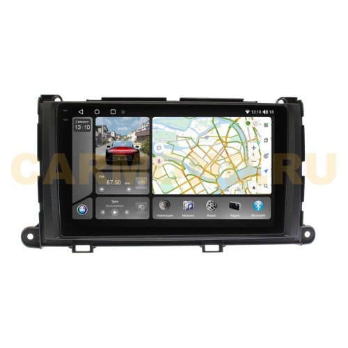 Штатная магнитола VAYCAR 1887-09VO8_2HD 8/128 ГБ для Toyota Sienna 2010-2014 на Android 10.0