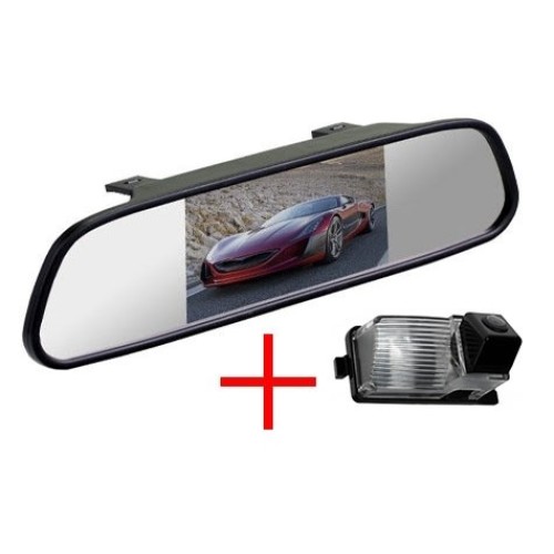 Зеркало + камера cam-066 для Nissan Tiida hatchback, Patrol, Livina, Cube, Skyline, GT-R, 350Z, 370Z / Infinity G35, G37
