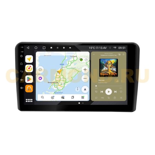 Штатная магнитола Wide Media MT050QU PRO для Audi A4 2005-2008 на Android 10.0