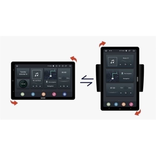 Штатная магнитола CarMedia OL-9299-RL TESLA (вертикально-поворотный экран) для Hummer H2 2007-2009 на Android 10.0