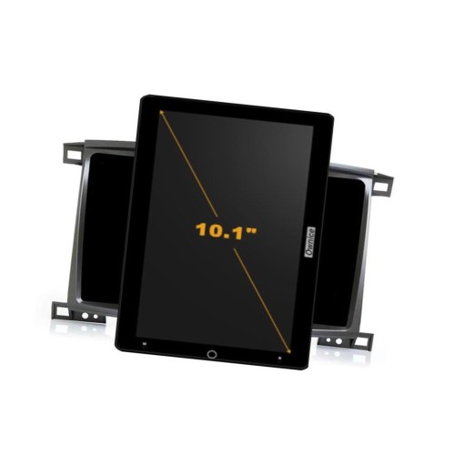 Штатная магнитола CarMedia OL-1698-RL TESLA (вертикально-поворотный экран) для Toyota Land Cruiser 100 2002-2007 на Android 10.0