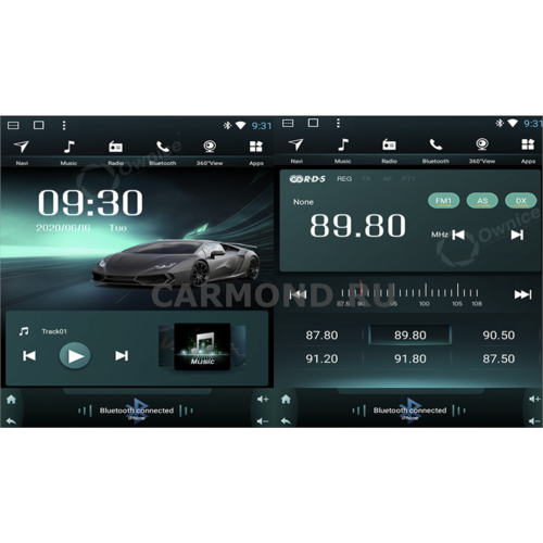 Штатная магнитола CarMedia SF-9313B-RL TESLA (вертикально-поворотный экран) для Opel Astra H, Antara, Corsa D, Vectra C, Zafira B 2004-2015 черный лак на Android 10.0