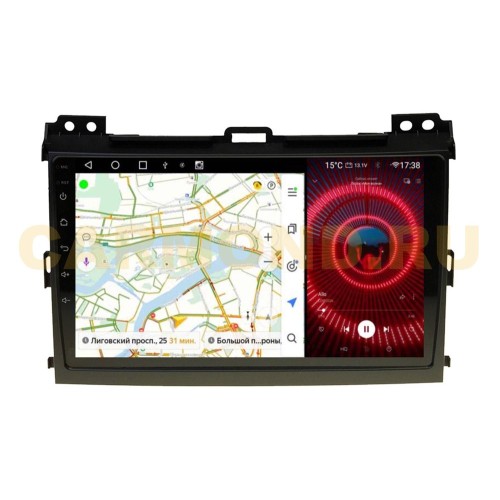 Штатная магнитола VAYCAR 0456-09VP4 4/64 ГБ для Toyota Land Cruiser Prado 120 2002-2009 на Android 10.0