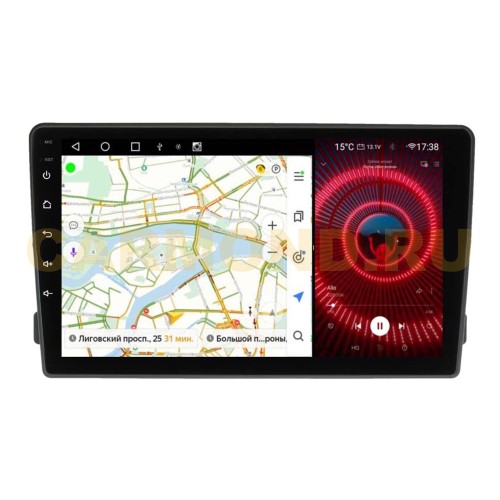 Штатная магнитола VAYCAR 1140-09VP4 4/64 ГБ для FORD Universal овальная на Android 10.0